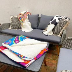 OddBalls Botanical - Luxury Sherpa Fleece Blanket