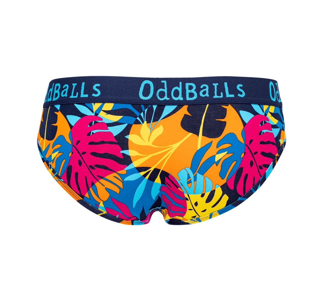OddBalls Aloha - Ladies Summer Briefs | Vibrant Floral Underwear | Comfortable & Breathable 4 OddBalls Aloha - Ladies Briefs Summer Shop