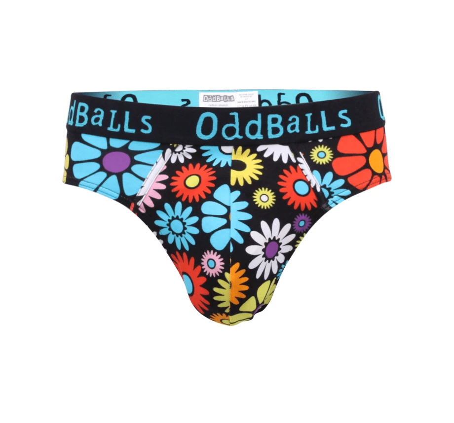 OddBalls Austin Flowers Teen Boys Briefs - Fun & Comfortable Underwear for Teens 3 OddBalls Austin Flowers - Teen Boys Briefs