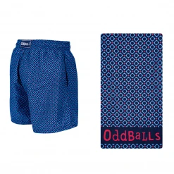 OddBalls Summer Shop Abstract - Swim Shorts & Towel Bundle