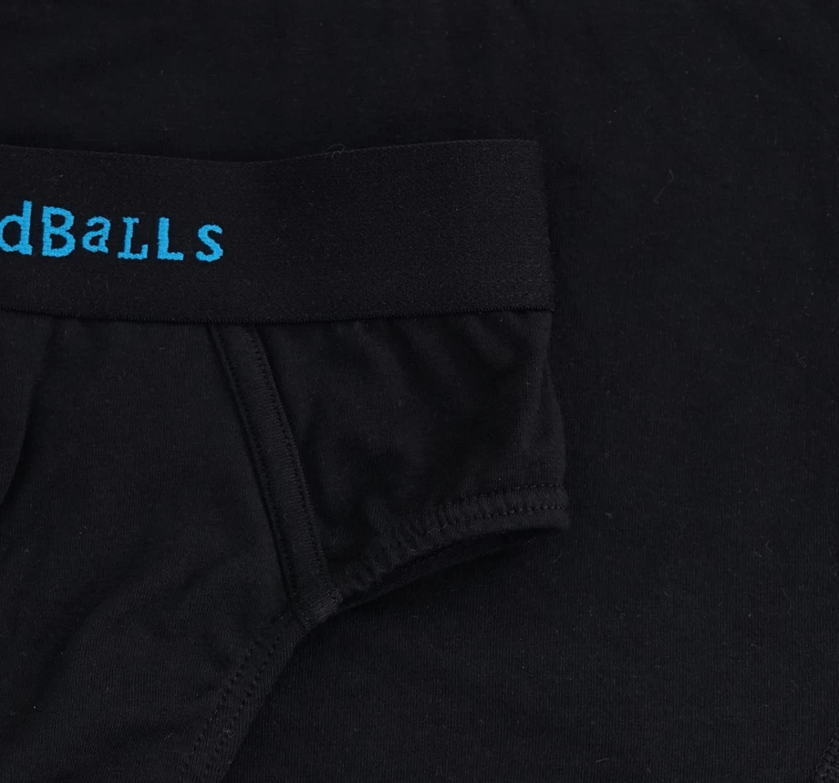 OddBalls Black & Cyan Teen Boys Briefs - Fun & Comfortable Underwear for Teens 6 OddBalls Black & Cyan - Teen Boys Briefs