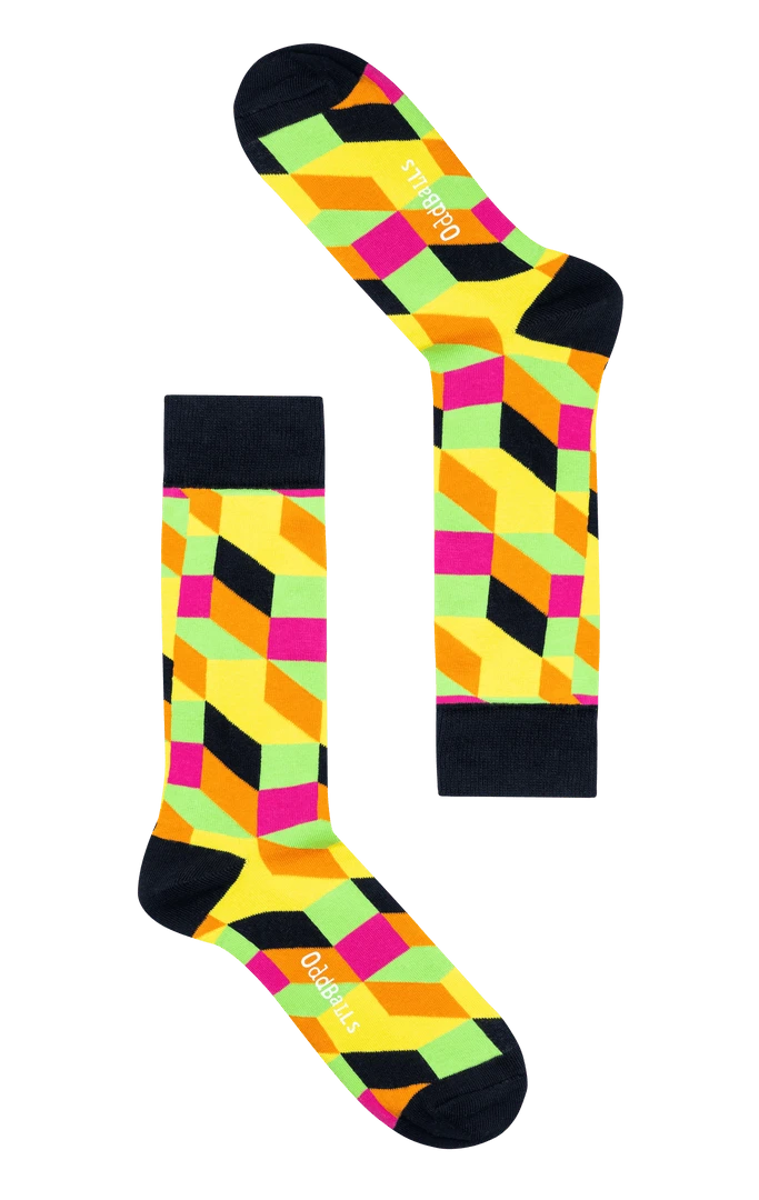 OddBalls Black Tetris Socks - Fun & Comfortable Gaming-Inspired Socks for Men & Women 3 OddBalls Black Tetris - Socks