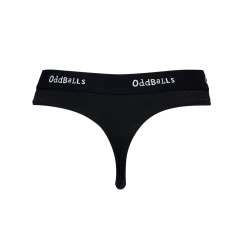 OddBalls Thongs Black & White - Ladies Thong
