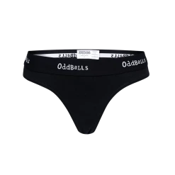 OddBalls Thongs Black & White - Ladies Thong