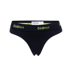 OddBalls Teen Girls Thongs Black & Lime - Teen Girls Thong