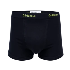 OddBalls Black & Lime - Teen Boys Boxer Shorts