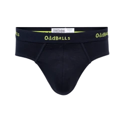OddBalls Black & Lime - Mens Briefs