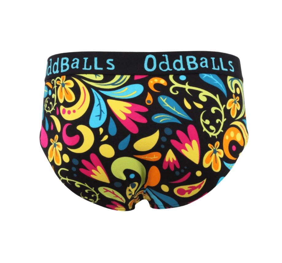 OddBalls Botanical Teen Boys Briefs - Fun & Comfortable Underwear for Teens 4 OddBalls Botanical - Teen Boys Briefs