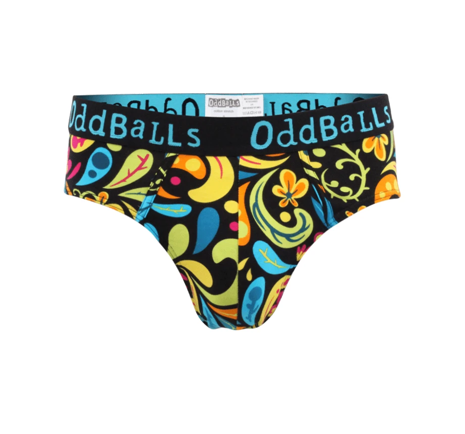 OddBalls Botanical Teen Boys Briefs - Fun & Comfortable Underwear for Teens 3 OddBalls Botanical - Teen Boys Briefs