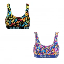 OddBalls Flowery Bundle - Ladies Bralette 2 Pack Bundle Bralettes
