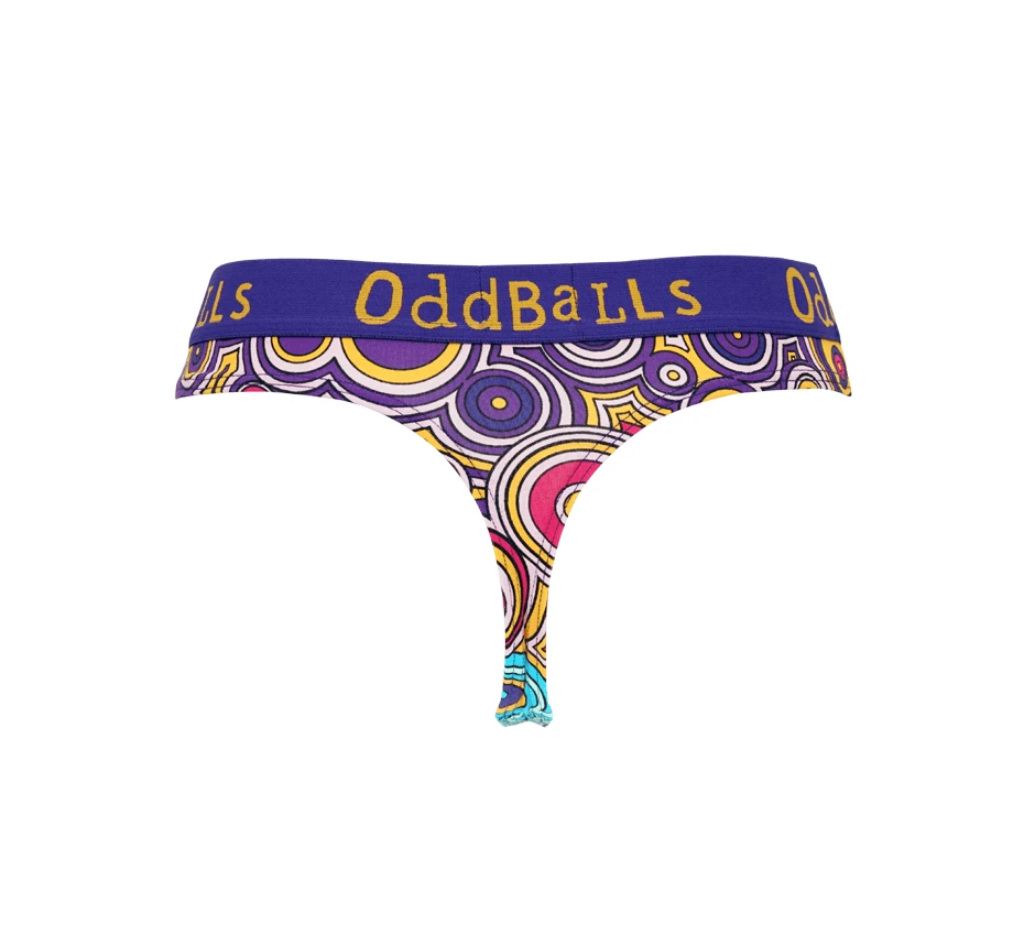 OddBalls Thongs Bubbles - Ladies Thong | Comfortable & Fun Underwear 3 OddBalls Thongs Bubbles - Ladies Thong