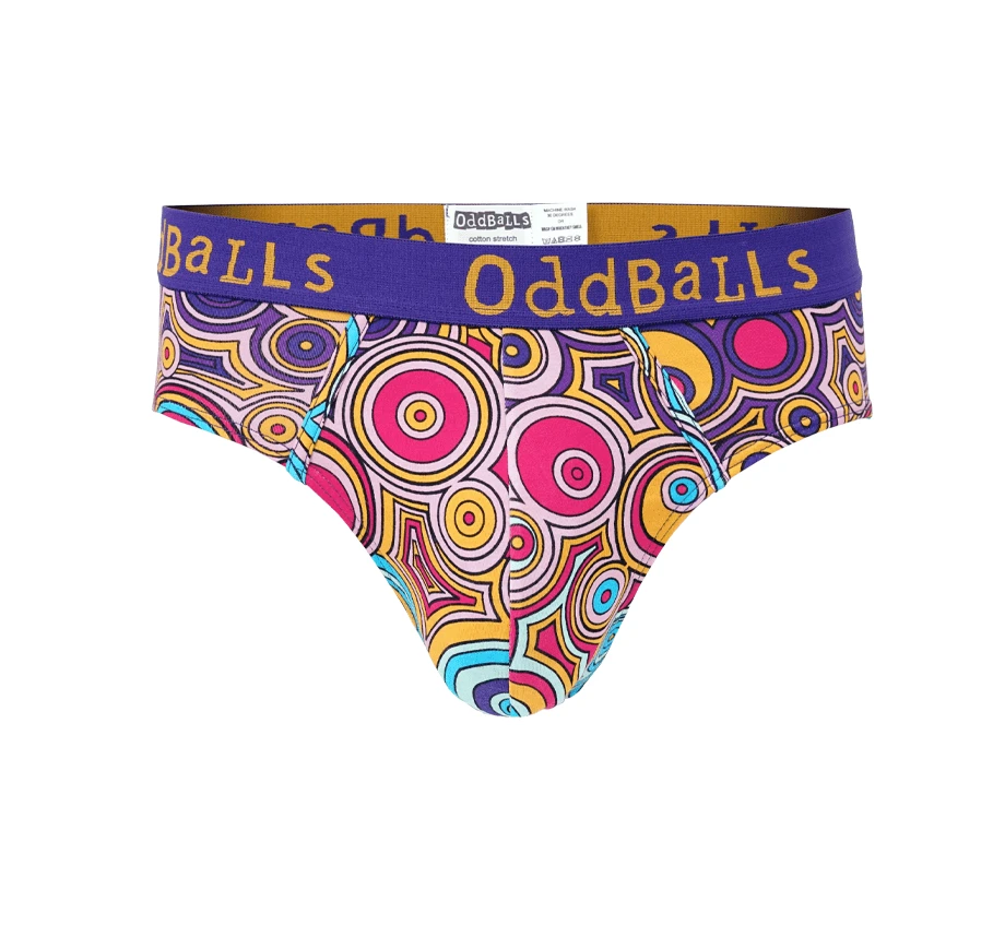 OddBalls Bubbles - Men's Funny Novelty Briefs | Comfortable Cotton Underwear 3 OddBalls Bubbles - Mens Briefs