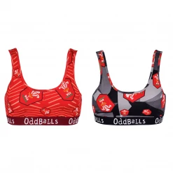 OddBalls Bralettes Welsh Rugby Union - Home & Away - Ladies Bralette Bundle