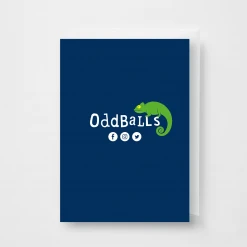 OddBalls Chameleon - Mens Boxer Shorts + Card Bundle