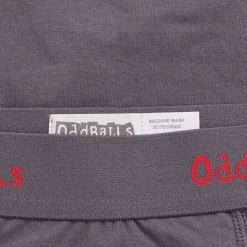 OddBalls Charcoal & Red - Teen Boys Briefs