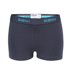 OddBalls Charcoal & Blue - Teen Girls Boxers