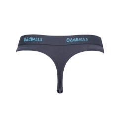 OddBalls Charcoal & Blue - Ladies Thong Thongs