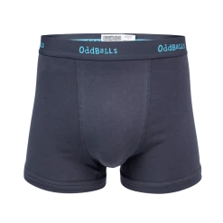 OddBalls Charcoal & Blue - Mens Boxer Shorts