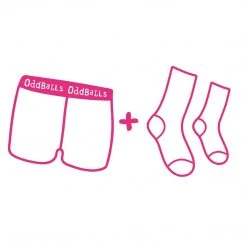 OddBalls Ladies Boxer Shorts & Socks Monthly Subscription - Fun & Comfortable Underwear & Socks Set 27 OddBalls Subscriptions Boxers CLASSIC Subscription - Ladies Boxer Shorts & Socks Monthly Subscription