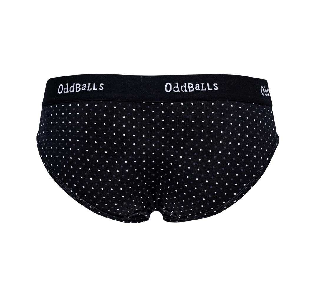 OddBalls Classic Polka Dot Ladies Briefs - Fun & Comfortable Women's Underwear 4 OddBalls Classic Polka Dot - Ladies Briefs