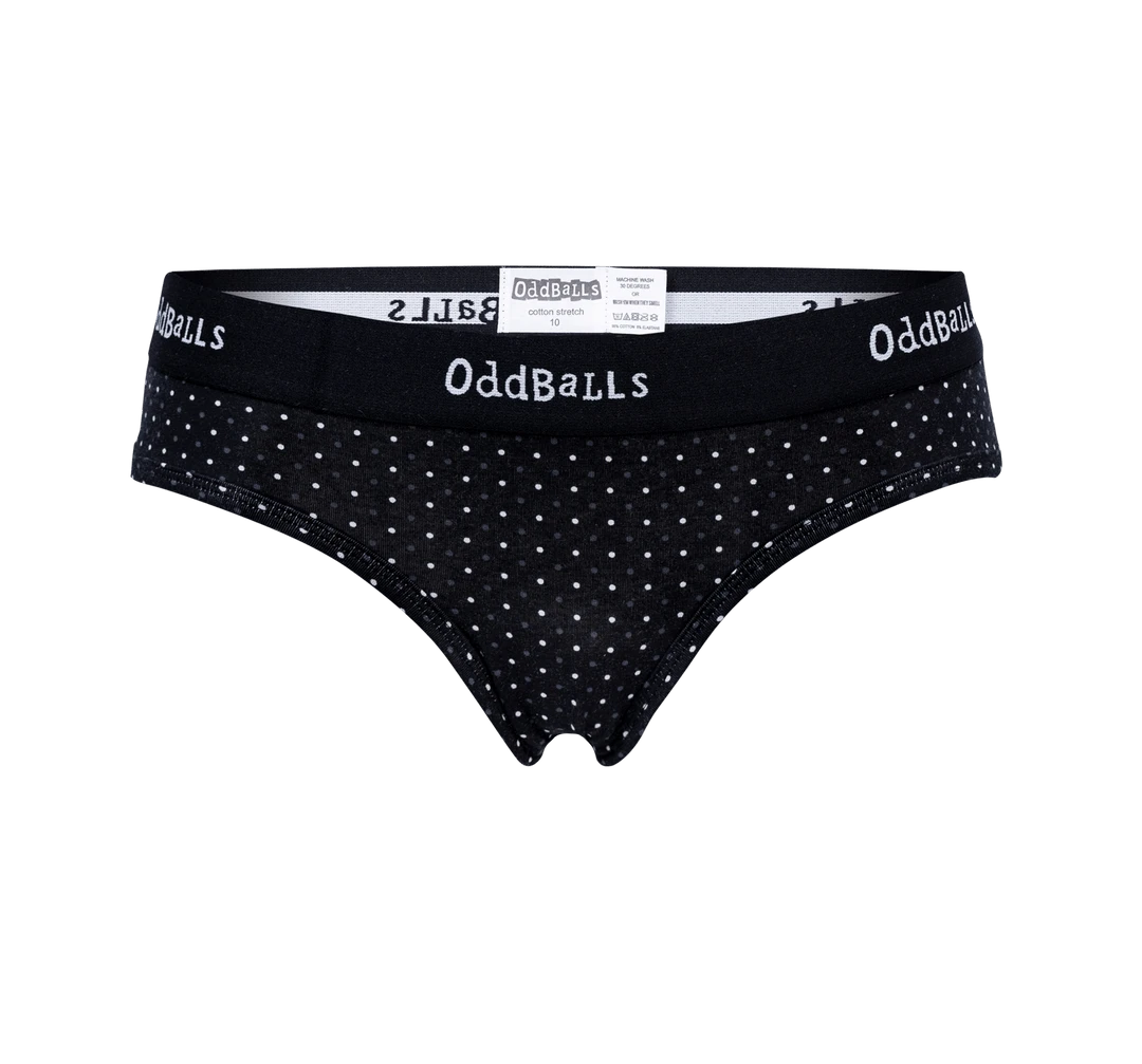 OddBalls Classic Polka Dot Ladies Briefs - Fun & Comfortable Women's Underwear 3 OddBalls Classic Polka Dot - Ladies Briefs