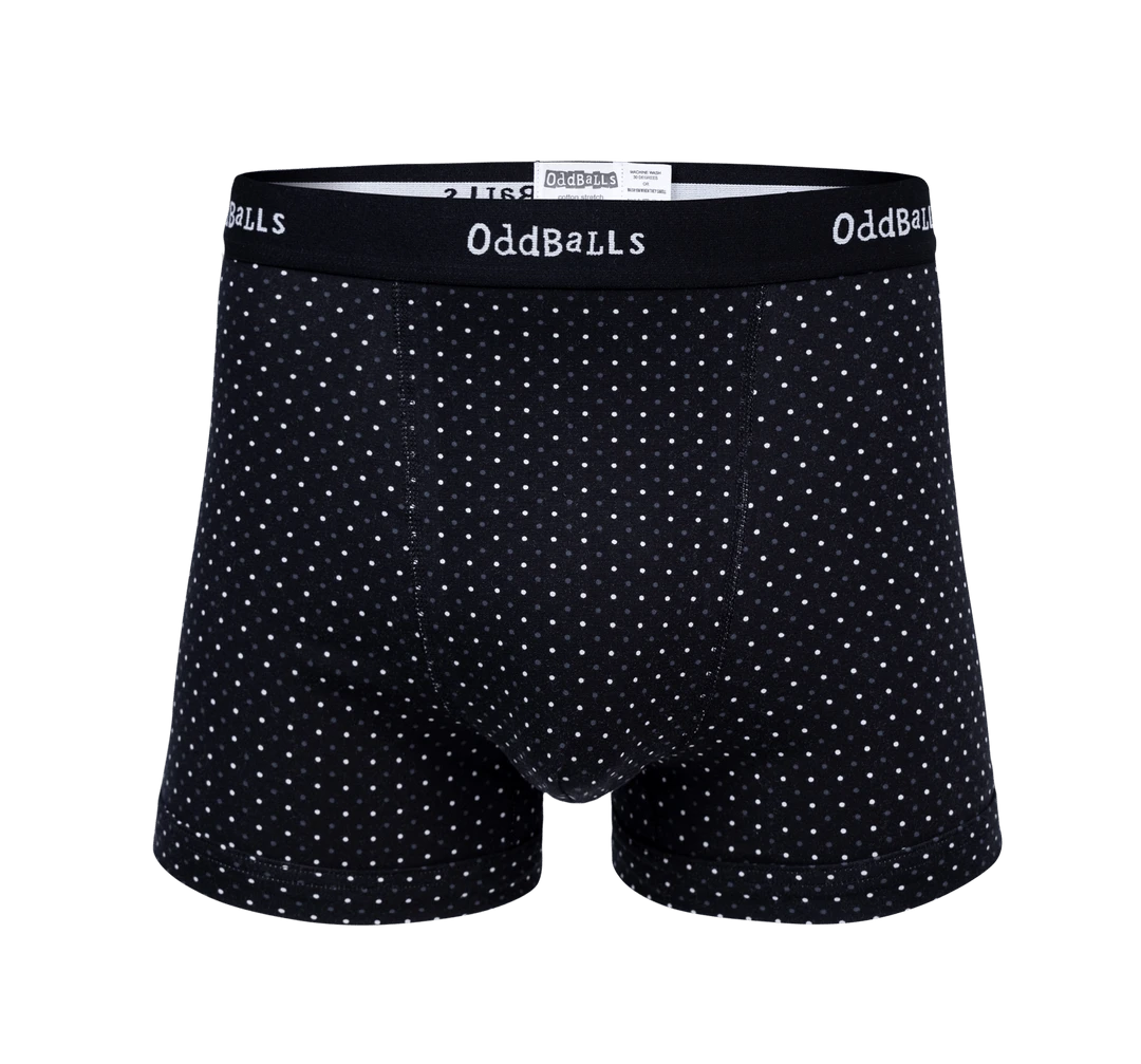 OddBalls Classic Polka Dot Boxer Shorts for Teen Boys - Fun & Comfortable Underwear 3 OddBalls Classic Polka Dot - Teen Boys Boxer Shorts