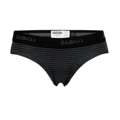 OddBalls Grey & Black Stripes - Ladies Briefs