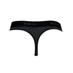 OddBalls Grey & Black Stripes - Teen Girls Thong Teen Girls Thongs
