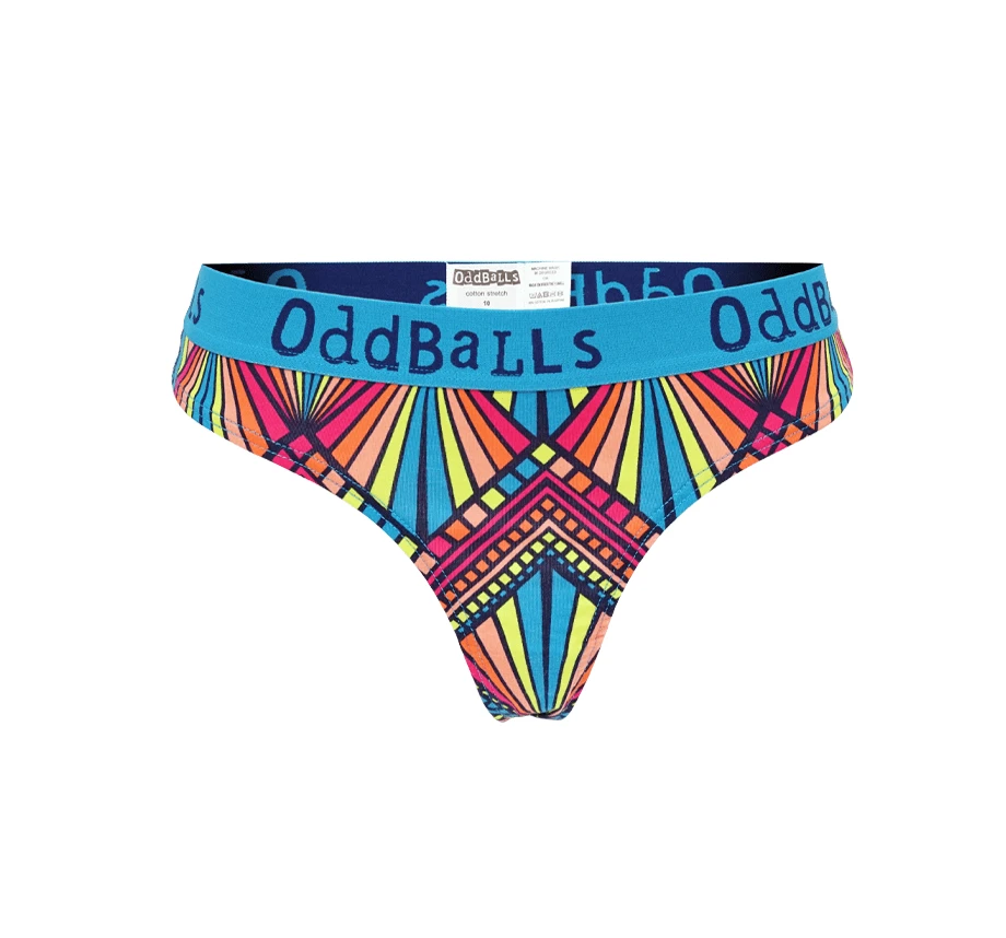 OddBalls Crown Jewels Teen Girls Thong - Fun & Comfortable Underwear for Teens 4 OddBalls Crown Jewels - Teen Girls Thong
