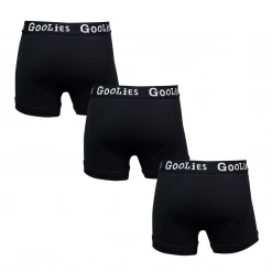 OddBalls Boys Boxer Shorts (Kids) Classic Black Bundle - Kids Boxer Shorts 3 Pack Bundle