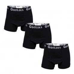 OddBalls Boys Boxer Shorts (Kids) Classic Black Bundle - Kids Boxer Shorts 3 Pack Bundle