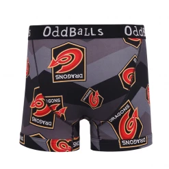 OddBalls Dragons - Black - Mens Boxer Shorts