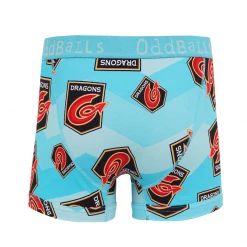 OddBalls Dragons - Teal - Teen Boys Boxer Shorts