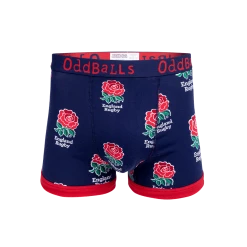 OddBalls England Rugby Union Bundle - Mens Boxer Shorts 2 Pack Bundle