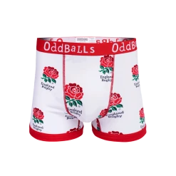 OddBalls England Rugby Union Men's Boxer Shorts 2 Pack - Comfortable & Stylish Underwear 7 OddBalls England Rugby Union Bundle - Mens Boxer Shorts 2 Pack Bundle