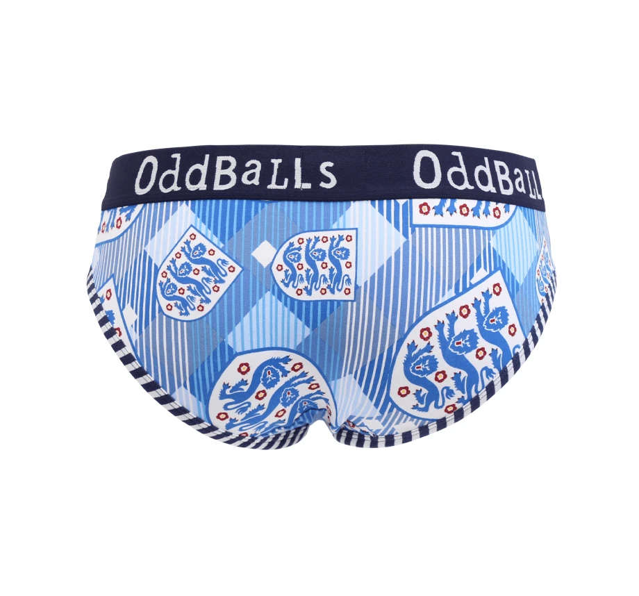 OddBalls ENGLAND FA Retro Ladies Briefs - Comfortable & Stylish Football Underwear 4 OddBalls ENGLAND FA - Retro - Ladies Briefs