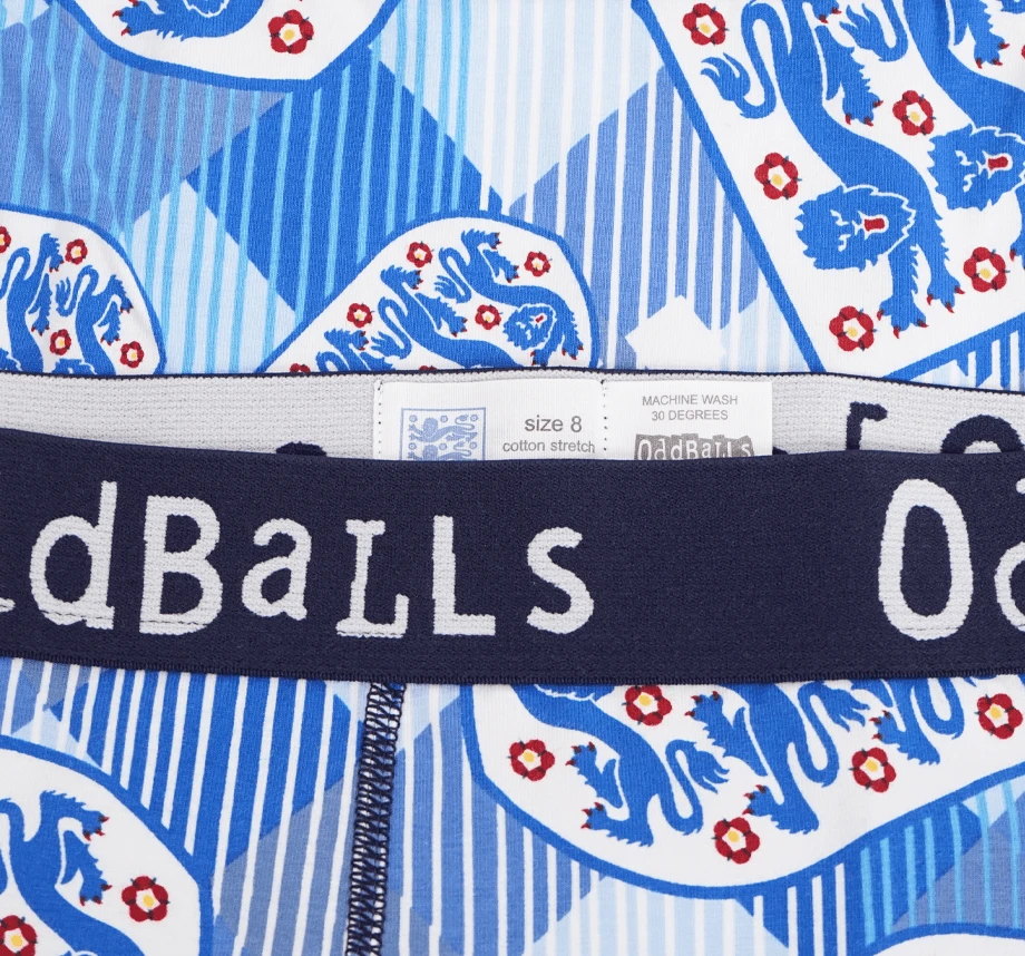 OddBalls ENGLAND FA Retro Ladies Boxers - Comfortable & Stylish Women's Underwear 5 OddBalls ENGLAND FA - Retro - Ladies Boxers