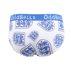 OddBalls England FA - Home White - Mens Briefs