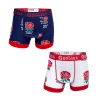 OddBalls Boys Boxer Shorts (Kids) England Rugby Union Bundle - Kids Boxer Shorts 2 Pack Bundle