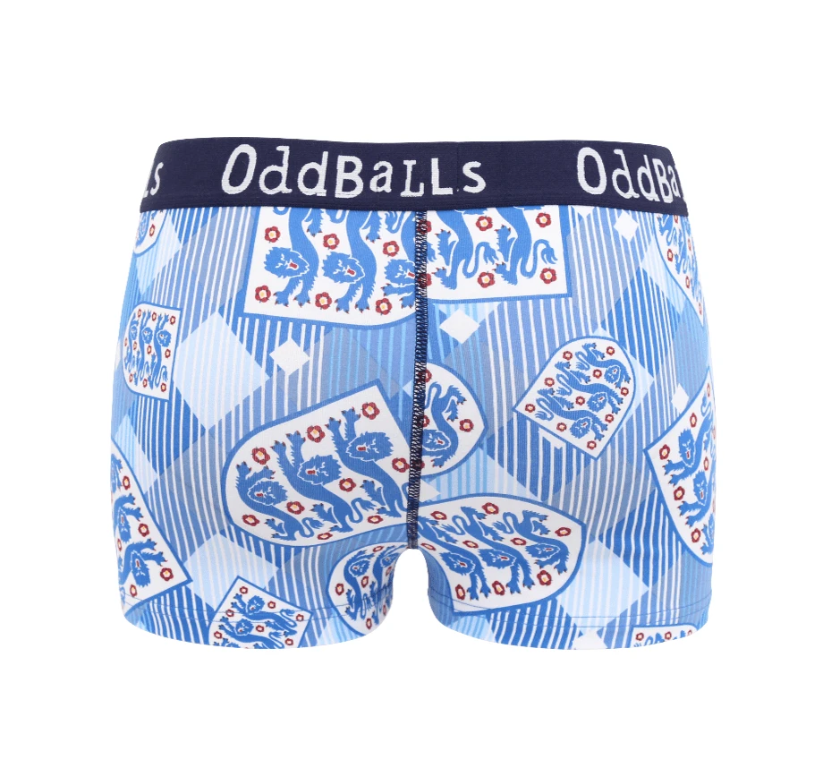 OddBalls ENGLAND FA Retro Ladies Boxers - Comfortable & Stylish Women's Underwear 4 OddBalls ENGLAND FA - Retro - Ladies Boxers