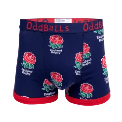 OddBalls England Rugby Navy - Teen Boys Boxer Shorts