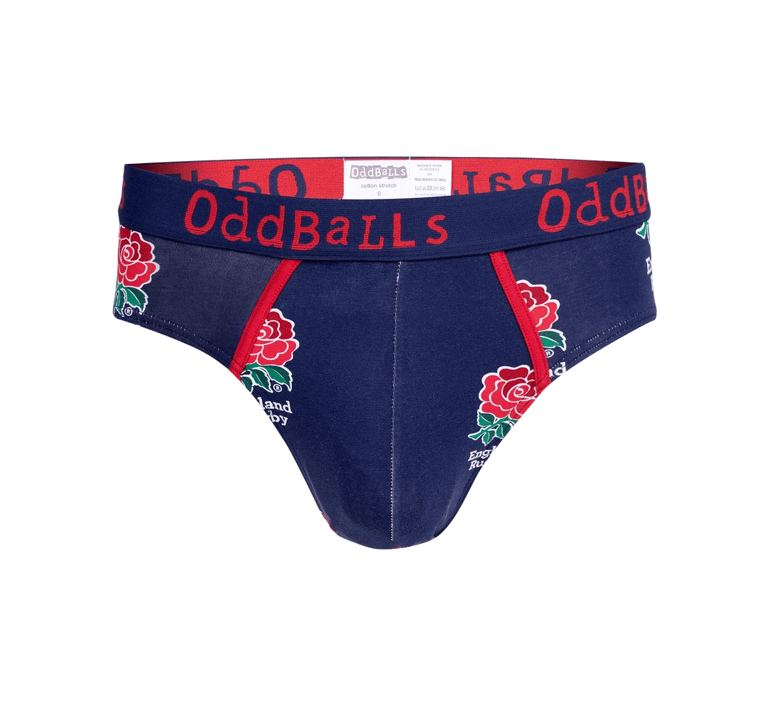 OddBalls England Rugby Navy - Men's Briefs | Comfortable & Stylish Underwear 3 OddBalls England Rugby Navy - Mens Briefs