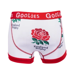 OddBalls Boys Boxer Shorts (Kids) England Rugby Union White - Kids Boxer Shorts - Goolies