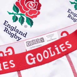 OddBalls Boys Boxer Shorts (Kids) England Rugby Union White - Kids Boxer Shorts - Goolies