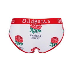 OddBalls England Rugby White - Teen Girls Briefs