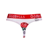 OddBalls Thongs England Rugby White - Ladies Thong
