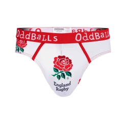 OddBalls England Rugby White - Teen Boys Briefs
