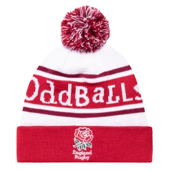 OddBalls England Rugby Union White - Bobble Hat Accessories