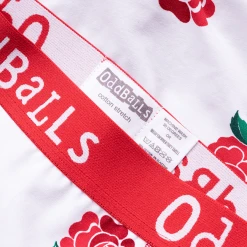 OddBalls England Rugby White Ladies Thong - Comfortable & Stylish Women's Underwear 7 OddBalls Thongs England Rugby White - Ladies Thong