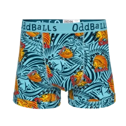 OddBalls Exeter Chiefs - Teal - Teen Boys Boxer Shorts